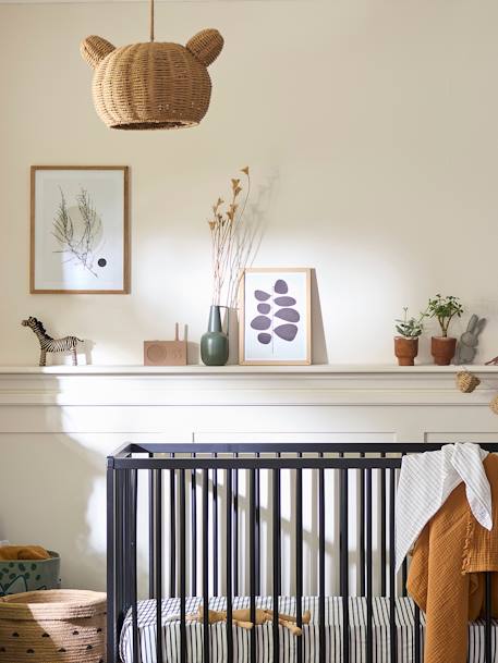 Bear Hanging Lampshade in Rattan brown 