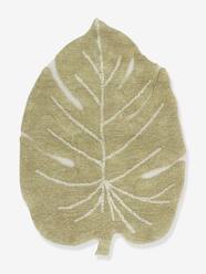 Bedding & Decor-Washable Cotton Rug, Mini Monstera - LORENA CANALS