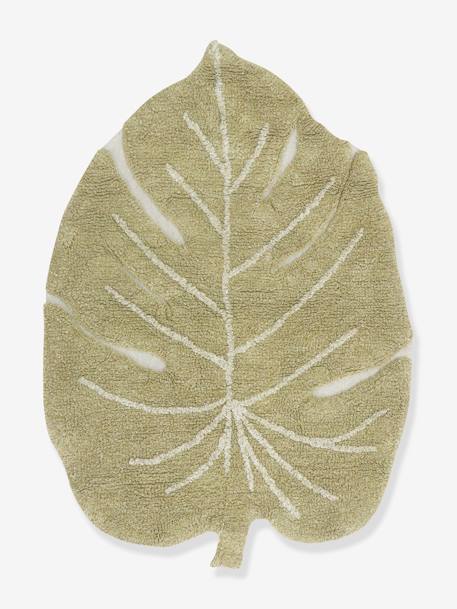 Washable Cotton Rug, Mini Monstera - LORENA CANALS green 