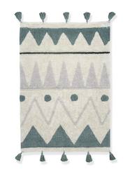 Bedding & Decor-Decoration-Washable Cotton Rug, Mini Berbere with Tassels - LORENA CANALS