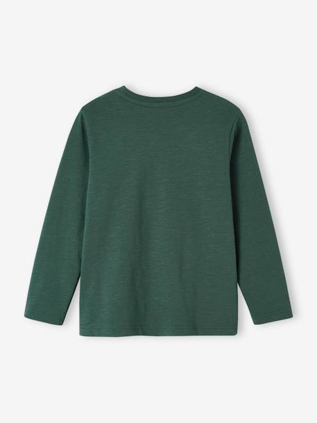 Long Sleeve Colour Top for Boys Blue+fir green+Light Brown+navy blue 