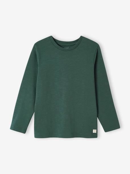 Long Sleeve Colour Top for Boys Blue+fir green+Light Brown+navy blue 