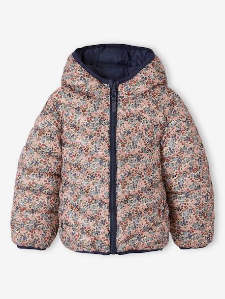 Reversible Lightweight Padded Jacket with Padding in Recycled Polyester,  for Girls - 6306