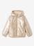 3-in-1 Shiny Hooded Parka with Sherpa Lining, for Girls camel 