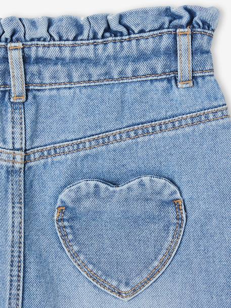 Mom Fit Jeans with Heart-Shaped Pockets on the Back, for Girls brut denim+denim grey+stone 