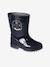 Pair of Skeleton Wellies navy blue 