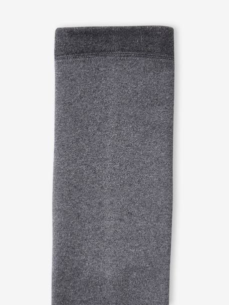 Polar Fleece Leggings for Girls Black+Blue+marl grey+rosy 