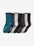 Pack of 7 Pairs of Socks for Boys chocolate+green+grey 