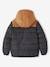 Two-tone Hooded Jacket with Recycled Polyester Padding, for Boys Electric Blue+hazel 