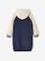 Hooded Varsity-Style Fleece Dress for Girls night blue 