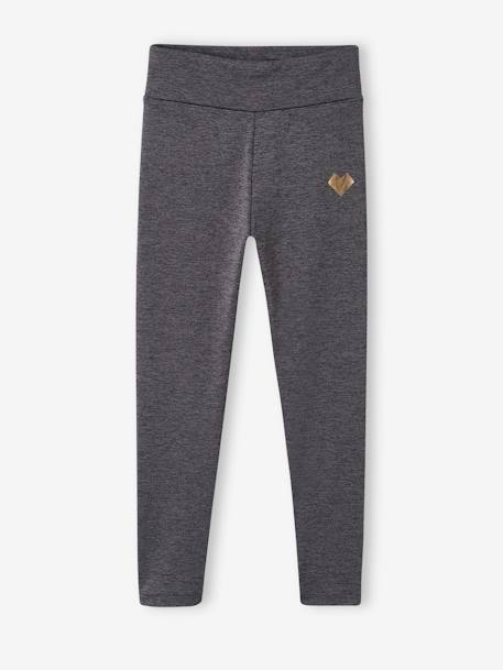 Sports Combo: Fleece Sweatshirt + Leggings in Techno Fabric, for Girls rosy 