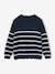 Fancy Striped Jumper for Girls mustard+navy blue+old rose+striped navy blue 