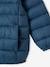 Lightweight Jacket with Recycled Polyester Padding & Hood for Boys BEIGE DARK SOLID WITH DESIGN+denim blue+English green+green+navy blue+petrol blue 