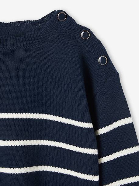 Fancy Striped Jumper for Girls mustard+navy blue+old rose+striped navy blue 