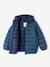 Lightweight Jacket with Recycled Polyester Padding & Hood for Boys BEIGE DARK SOLID WITH DESIGN+blue+green+navy blue+petrol blue 