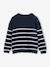 Fancy Striped Jumper for Girls mustard+navy blue+old rose+striped navy blue 