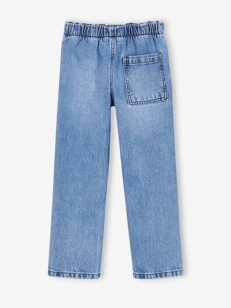 Wide Easy to Slip On Jeans for Boys bleached denim+brut denim+stone 