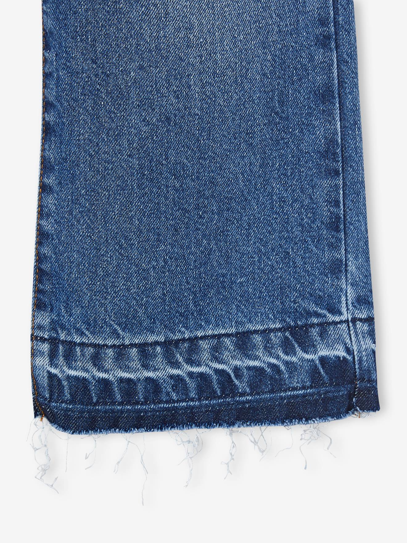 Blue jeans best sale with frayed hem