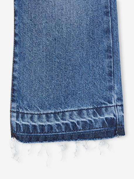 Wide-Leg Jeans, Frayed Hems, for Girls bleached denim+denim blue+denim grey+sky blue+stone 