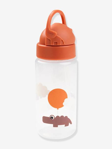 Bottle with Hide-Away Straw, DONE BY DEER blue+green+mustard+orange+rose+sandy beige 