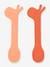 Set of 2 Silicone Spoons, Lalee by DONE BY DEER green+orange 