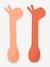 Set of 2 Silicone Spoons, Lalee by DONE BY DEER green+orange 