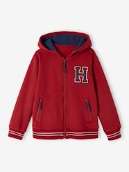 Zipped Sports Jacket with Hood for Boys