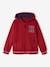 Zipped Sports Jacket with Hood for Boys grey blue+marl grey+navy blue+red 