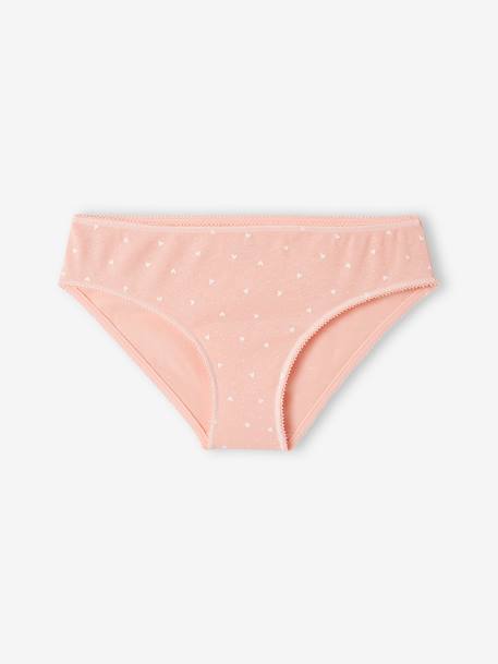 Pack of 7 Fancy Briefs for Girls, Basics ecru 