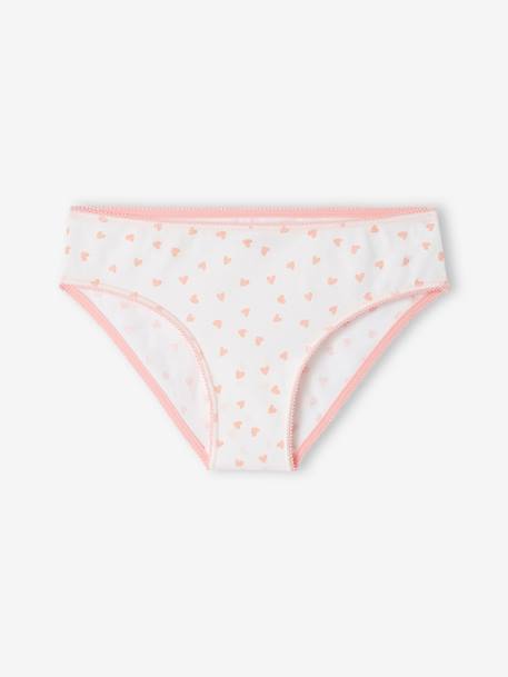 Pack of 7 Fancy Briefs for Girls, Basics ecru 