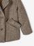 Coat in Woollen Checks & Sherpa Lining for Girls chequered beige 