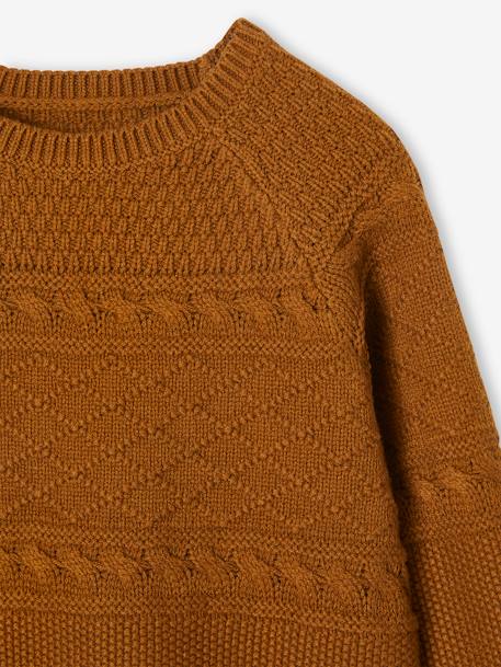 Fancy Knit Jumper for Boys bronze 