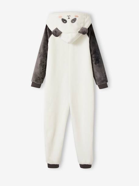 Panda Onesie Pyjama for Girls grey 