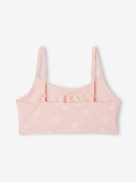 Pack of 2 Bras with Daisy Prints, for Girls marl grey 