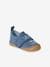 Denim Indoor Shoes with Hook-and-Loop Strap, for Babies denim blue+printed blue 