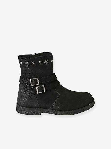 Leather Boots for Girls, Designed for Autonomy black 