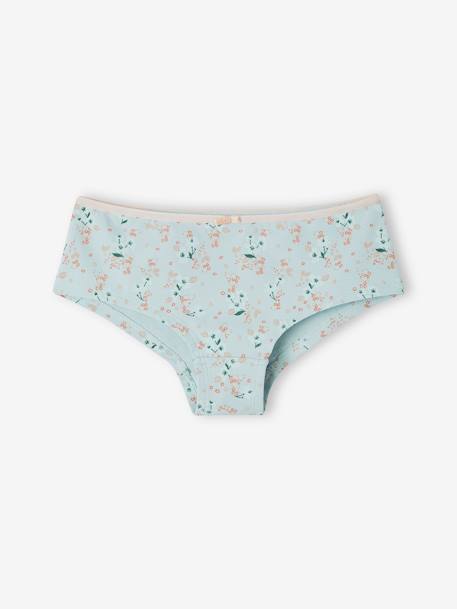 Pack of 5 Flower Shorties for Girls rosy 