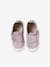 Indoor Shoes in Smooth Leather with Hook-&-Loop Strap, for Babies pale pink+printed pink+rose 