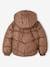 Printed Jacket with Hood & Polar Fleece Lining for Girls printed brown+printed green 