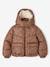 Printed Jacket with Hood & Polar Fleece Lining for Girls printed brown+printed green 