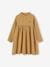 Printed Dress in Cotton Gauze for Girls beige+BROWN DARK ALL OVER PRINTED 