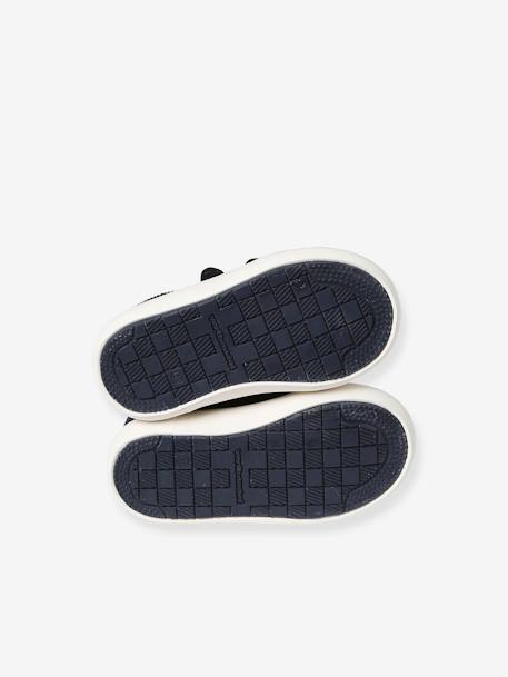 Hook&Loop Textile Trainers for Babies chequered blue+chequered grey 