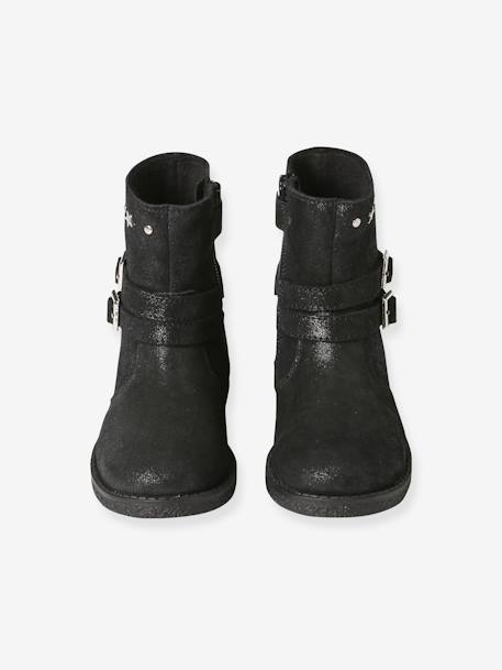 Leather Boots for Girls, Designed for Autonomy black 