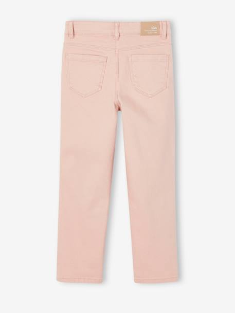 MEDIUM Hip, Mom Fit MorphologiK Trousers, for Girls ecru+ink blue+peach+rosy 