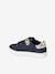 Hook-and-Loop Trainers in Leather for Girls black+brown+navy blue 