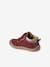 Pram Shoes in Soft Leather, Hook&Loop Strap, for Babies, Designed for Crawling bordeaux red+fuchsia+gold+navy blue+pale yellow+rose 