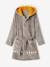 Dino Bathrobe in Plush Fabric for Boys marl grey 