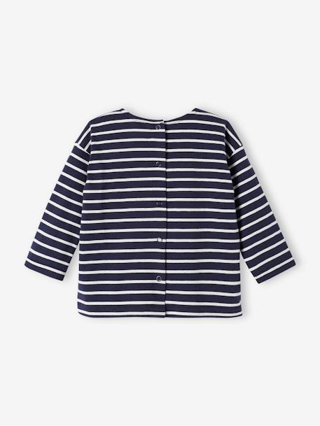 Striped Long Sleeve Top, for Babies striped blue+striped green 