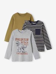 -Pack of 3 Assorted Long Sleeve Tops for Boys