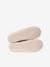 Ballet Pump Slippers with Elastic & Faux Fur for Children gold 